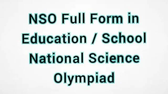 NSO Full Form in Education