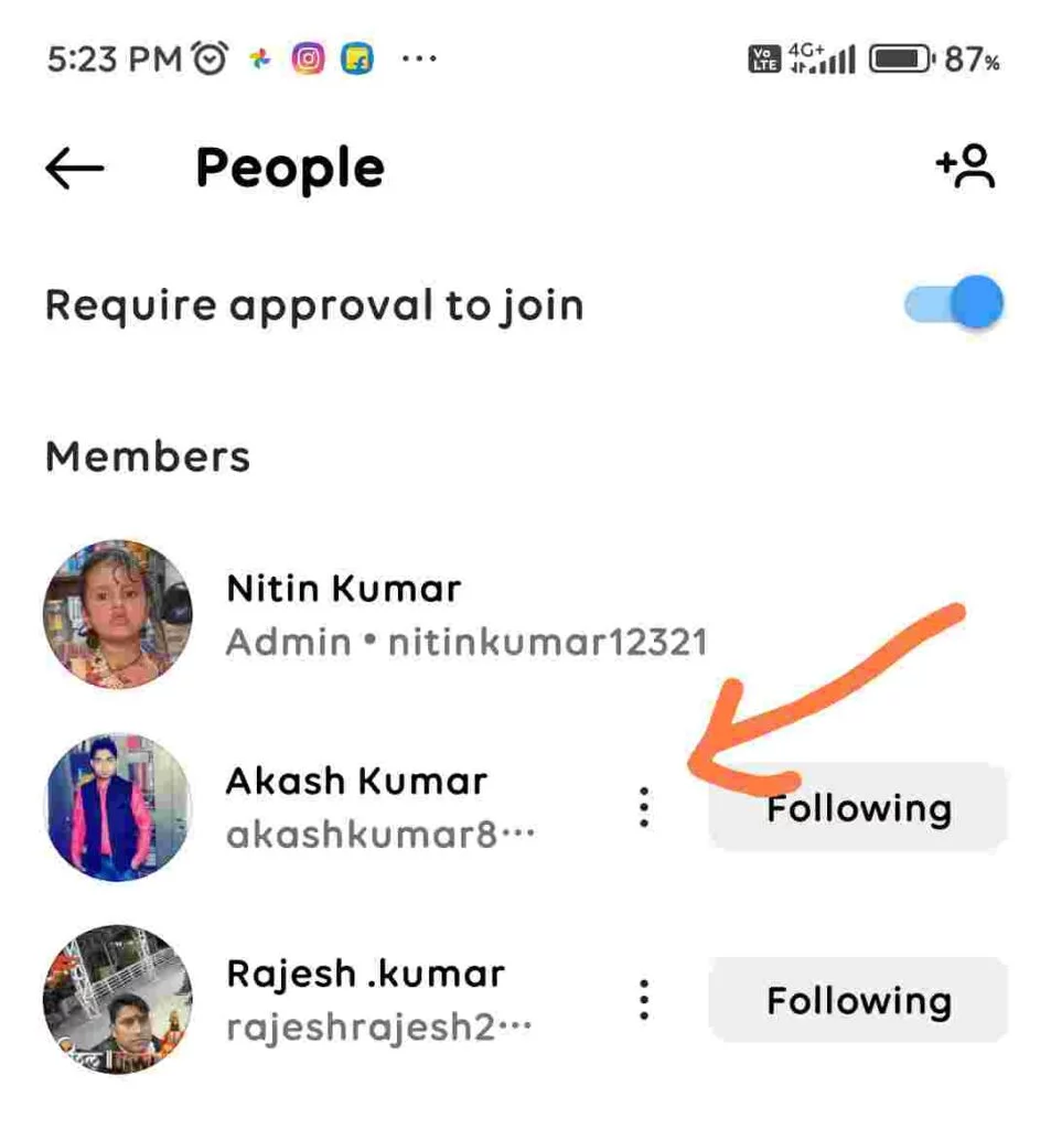 3 dot पर क्लिक करें 3 dot पर क्लिक करें