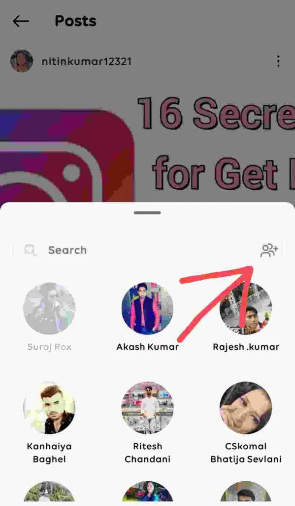 Create group के आइकन पर क्लिक करें Create group के आइकन पर क्लिक करें