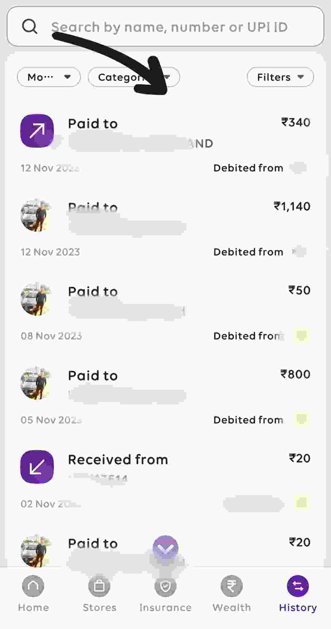 PhonePe History Details PhonePe History Details