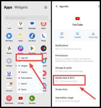 YouTube के लिए डाटा डिसेबल तो नहीं है चेक करें