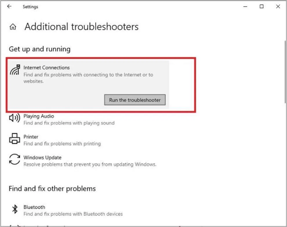 run the troubleshooter run the troubleshooter
