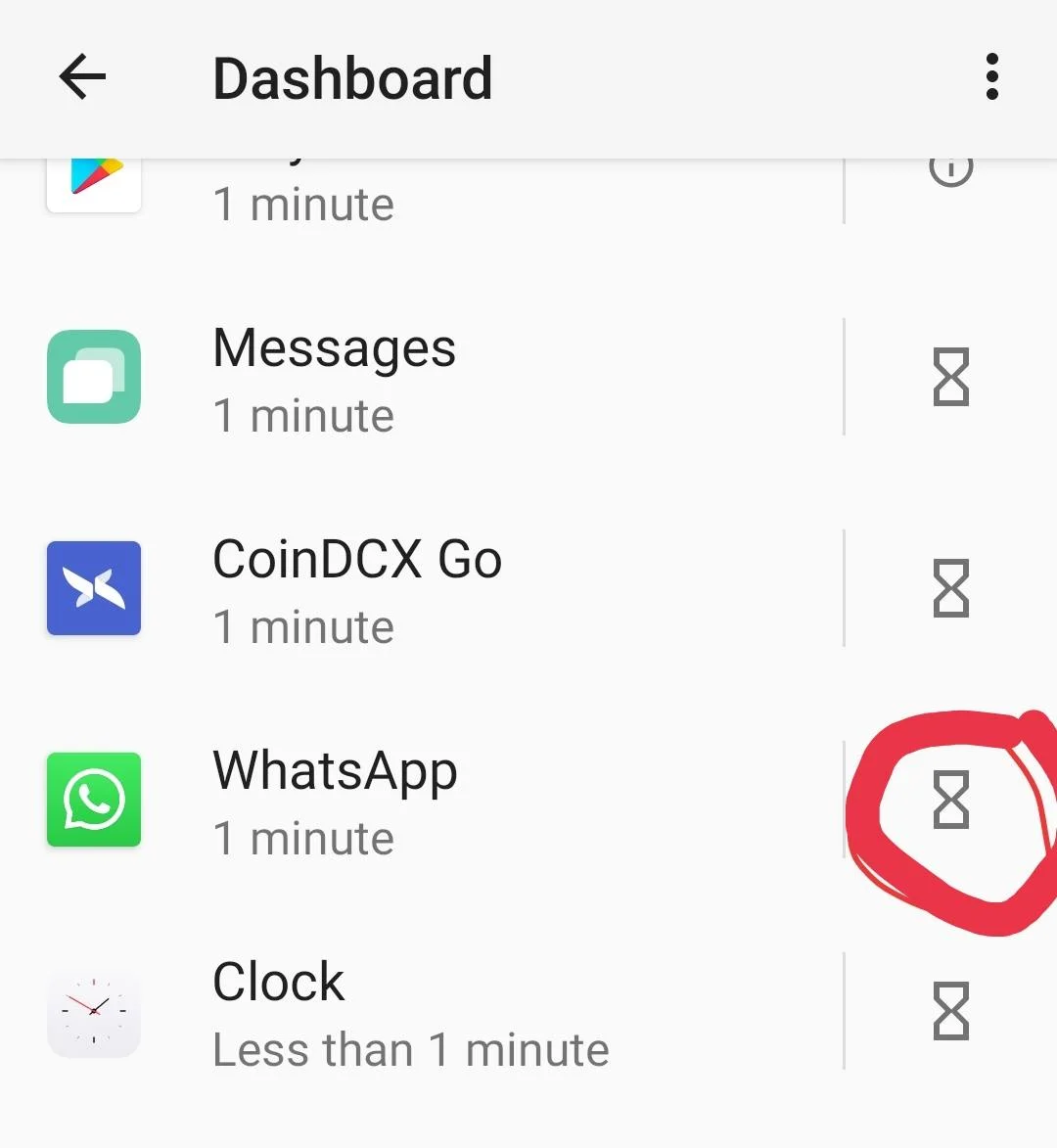 whatsapp Screentime