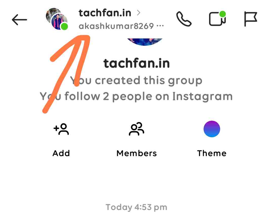 सबसे ऊपर दिख रहे ग्रुप के नाम पर क्लिक करें सबसे ऊपर दिख रहे ग्रुप के नाम पर क्लिक करें